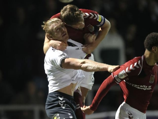 No team in League Two wins as many aerial duels per game (37.4) as Northampton.
