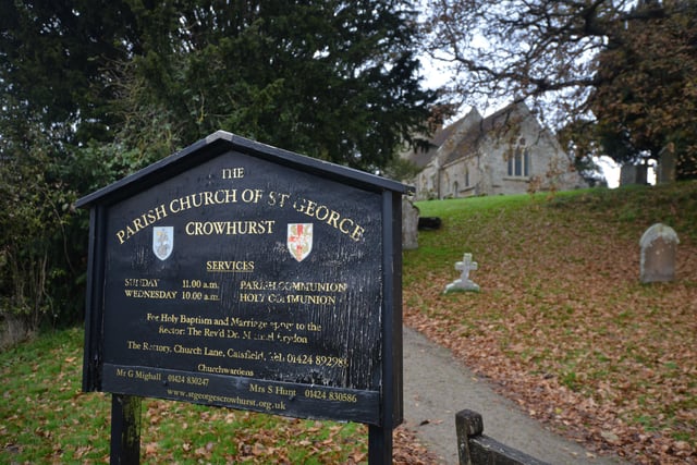St George's Church, Crowhurst, East Sussex. SUS-210312-143805001