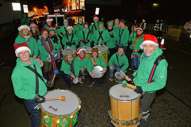 GBRT Carnival Drums during the Christmas Fair.