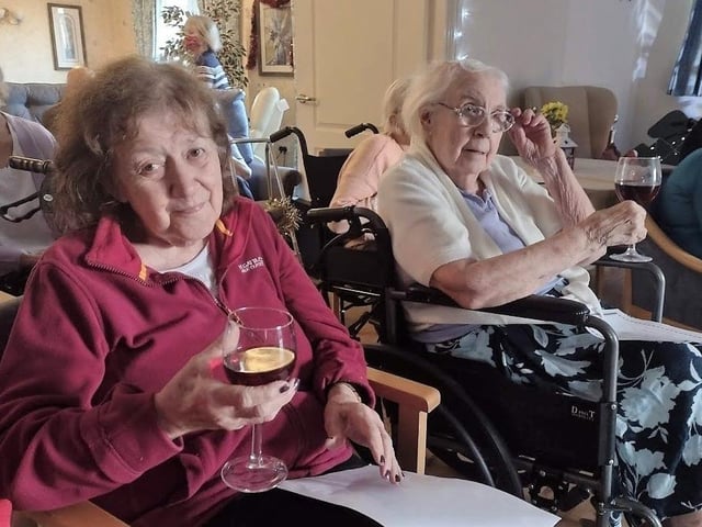 Residents get into the Christmas spirit.