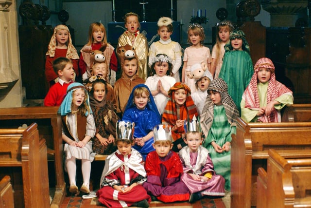 Children from Graffham Infant School ready for their church Nativity play in 2006. Picture: Louise Adams