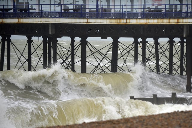 Storm Barra hits Eastbourne (Photo by Jon Rigby) SUS-210712-152138001