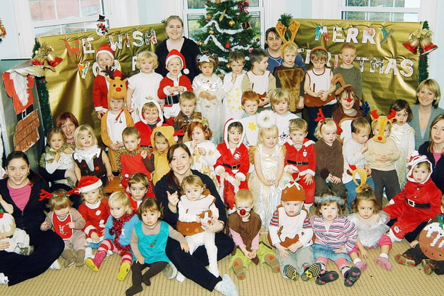 Children at Woodpecker Nursery School in Tangmere ready for their Christmas concert, directed by Jo Ryder and Sue Carter. Picture: David Nicholls