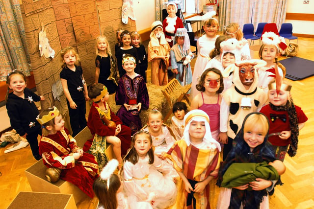 Children of Eastergate Primary School in costume for their Christmas production. Picture: Bill Shimmin