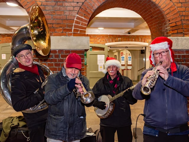 A band played outside the Council House in North Street