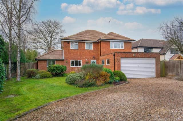 This family home has four bedrooms and three reception rooms
