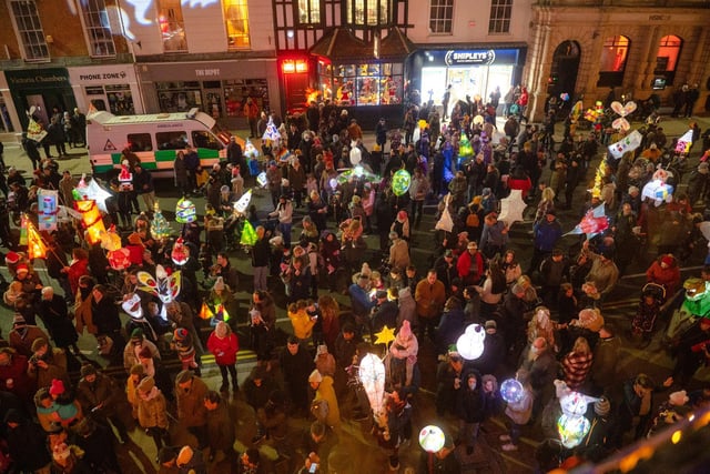 Leamington lights up as hundreds of visitors enjoy the 2021 Leamington Lantern Parade, organised by BID Leamington