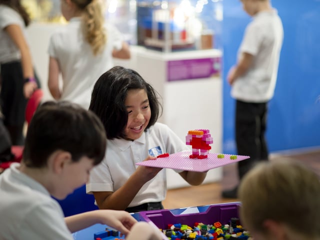 Young builders can create their own works of art