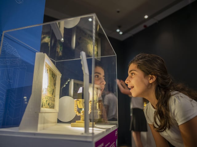 The exhibition captures the attention of young minds
