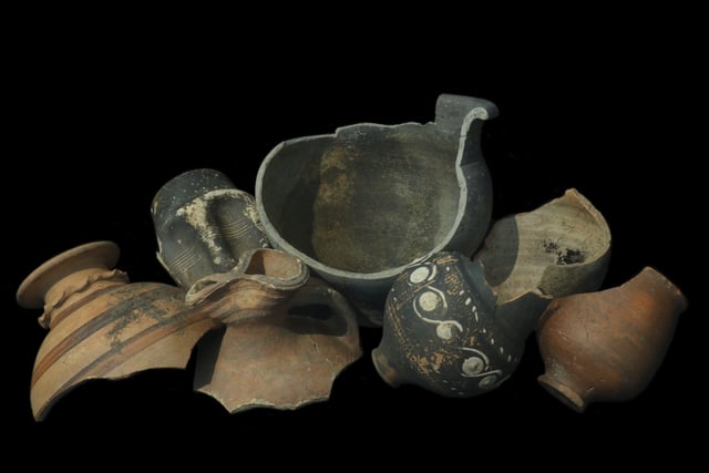 Selection of Roman pottery. Picture: Albion Archaeology & Adam Williams