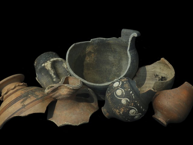 Selection of Roman pottery. Picture: Albion Archaeology & Adam Williams