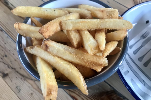 Skin-on fries at eat@ the Stade in Hastings Old Town