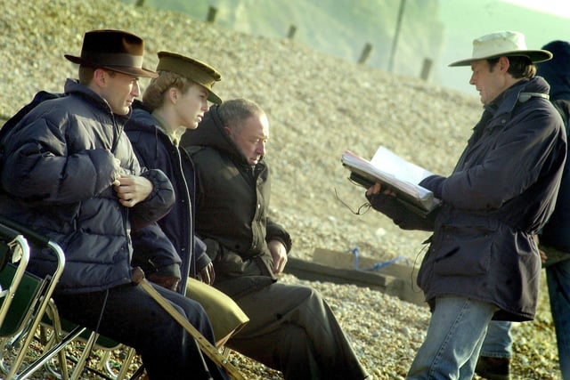 Various photos during the filming of Foyles War in Hastings. Photos from our archives during 2002-2006. SUS-211115-135805001