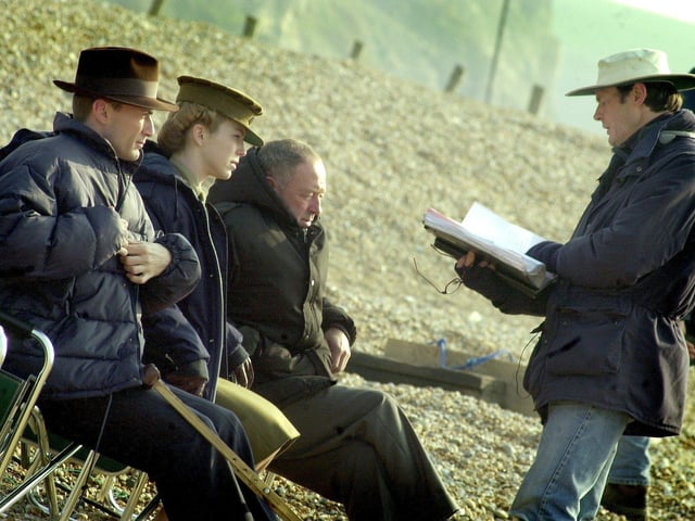 Various photos during the filming of Foyles War in Hastings. Photos from our archives during 2002-2006. SUS-211115-135805001