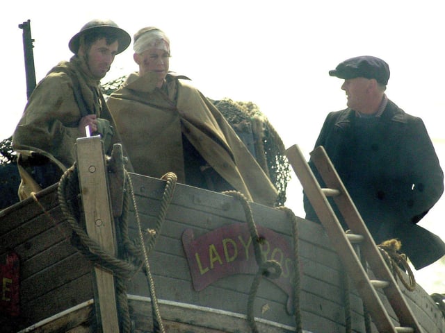 Various photos during the filming of Foyles War in Hastings. Photos from our archives during 2002-2006. SUS-211115-140007001