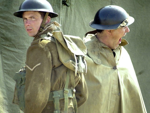 Various photos during the filming of Foyles War in Hastings. Photos from our archives during 2002-2006. SUS-211115-140130001