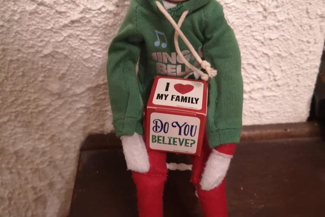 This nice elf is all dressed up for Christmas