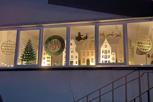 Traditional window display for Day 6