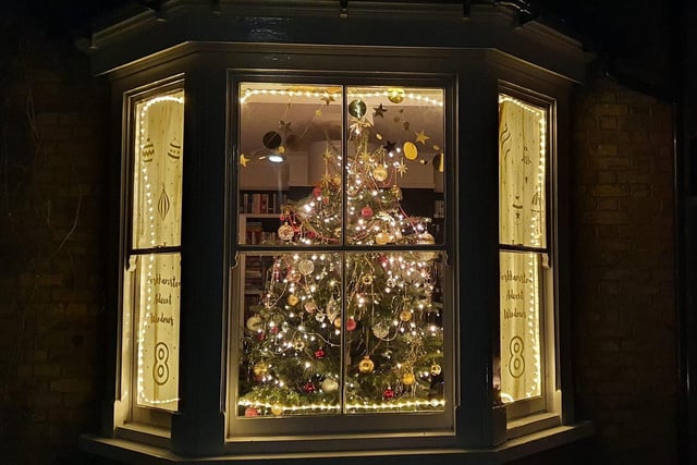 Beautiful Christmas tree in this window
