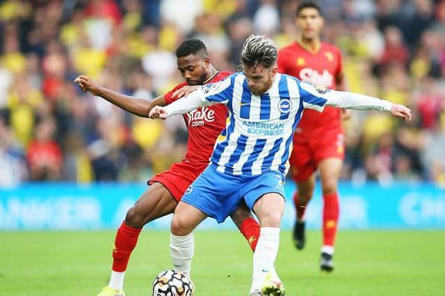 Brighton striker Aaron Connolly has struggled for game time this season