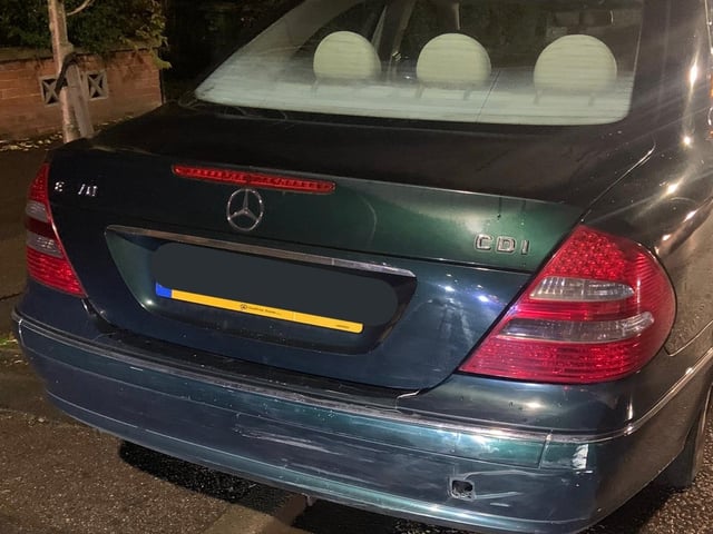 This driver didn't even have a provisional licence, didn't have any supervision amd claimed it was the "first time" he's driven it. Reported and seized.