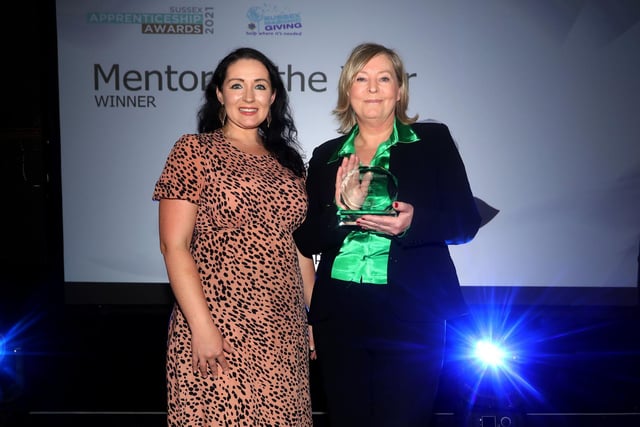 The Mentor of the Year, sponsored by the Eastbourne Herald, was won by Anna White (right). 
Apprentice Lucy Salvage said her mentor had had an 'incredibly positive impact' on her during her apprenticeship.
