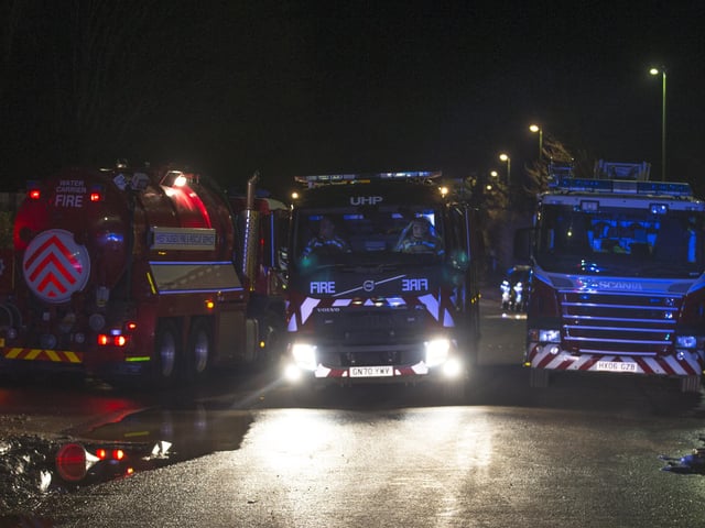 A fire broke out at an agriculture building in North End Road, Yapton. Photo: Eddie Mitchell SUS-211112-160221001