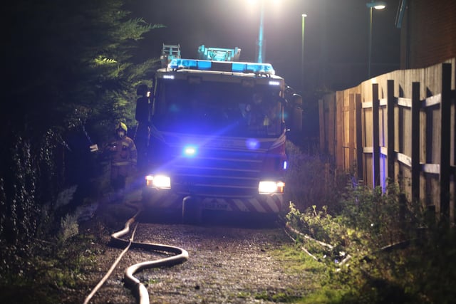 A fire broke out at an agriculture building in North End Road, Yapton. Photo: Eddie Mitchell SUS-211112-160247001