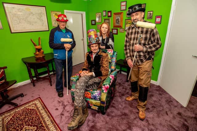 Robert Penny Farthing's Steampunk makeover of his home by members of FLOSS. EMN-211213-100716001