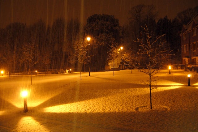 Snow in Chichester on January 24, 2007. Picture: Dean Kedward