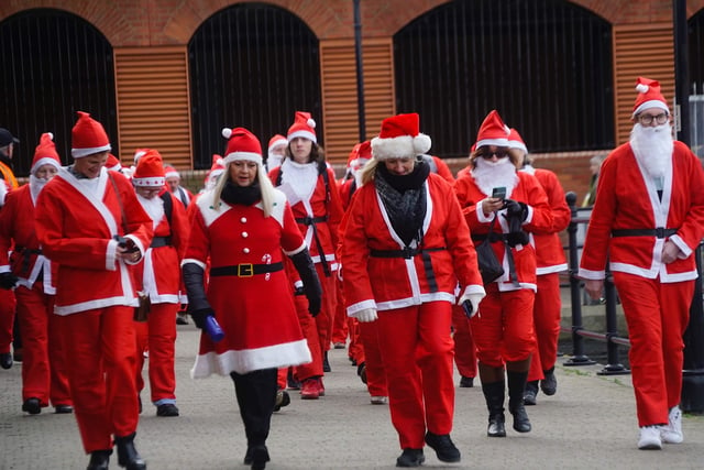 Rotary Club of Sovereign Harbour's Santa walk 2021. Picture from Ellethea Bay SUS-211213-160423001