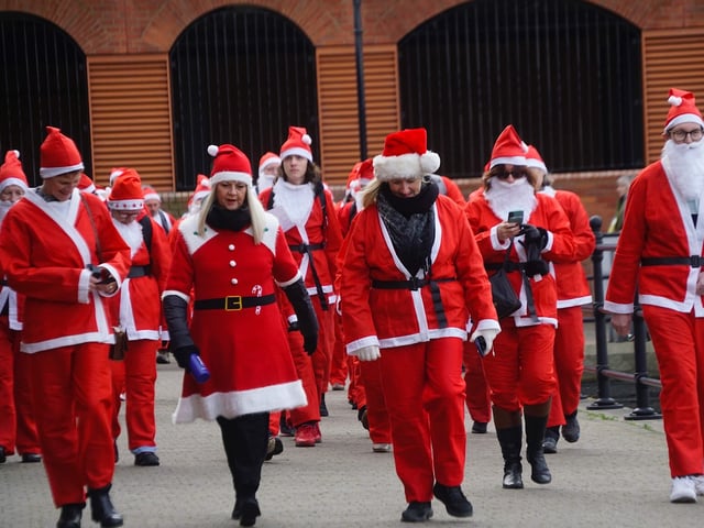 Rotary Club of Sovereign Harbour's Santa walk 2021. Picture from Ellethea Bay SUS-211213-160423001