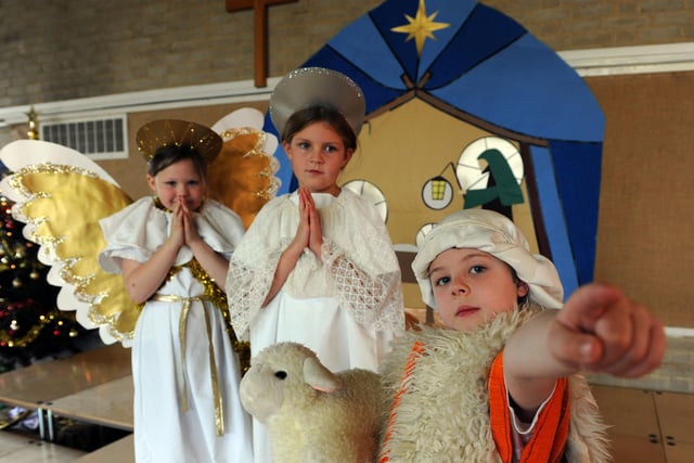 The Nativity scene at Goring First School in 2008. Picture: Stephen Goodger W49196H8