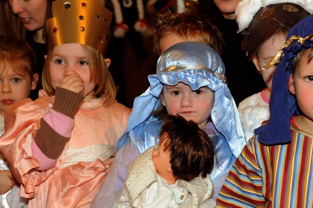 Some of the cast from the Little Rascals Nativity show at Worthing Baptist Church in 2008. Picture: Stephen Goodger W49294H8
