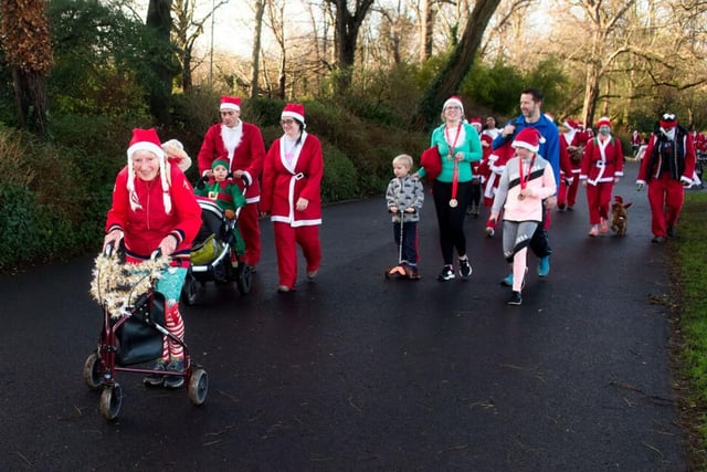 Participants of all ages took part in the 5k route around Victoria Park in Leamington