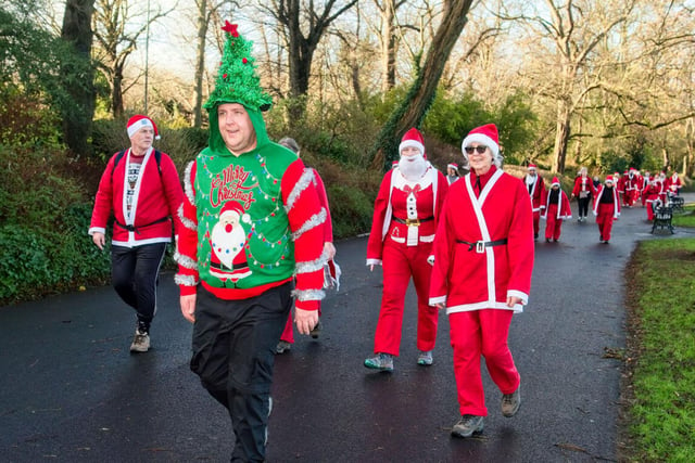 Participants donned a range of festive outfits for the event