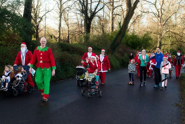 Participants of all ages donned a range of festive outfits for the charity event