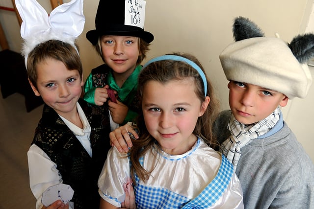 The main characters in Heene First School's 2008 Christmas production, Alice in Wonderland. Picture: Stephen Goodger W50280H8