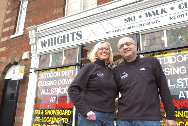 Dave and Maggie Wright, of Wrights Ski Chalet in Lincoln Road, were moving from the family owned store after 50 years, to a new store in Westgate with another family business, and are expanding their lines to cover other adventure sports such as surfing.