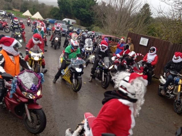 Eastbourne Motorcycle Rideouts' fourth annual Christmas toy run met at the Berwick Inn and raised £600 for charity. SUS-211215-095714001