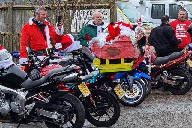 Eastbourne Motorcycle Rideouts' fourth annual Christmas toy run met at the Berwick Inn and raised £600 for charity. SUS-211215-095725001