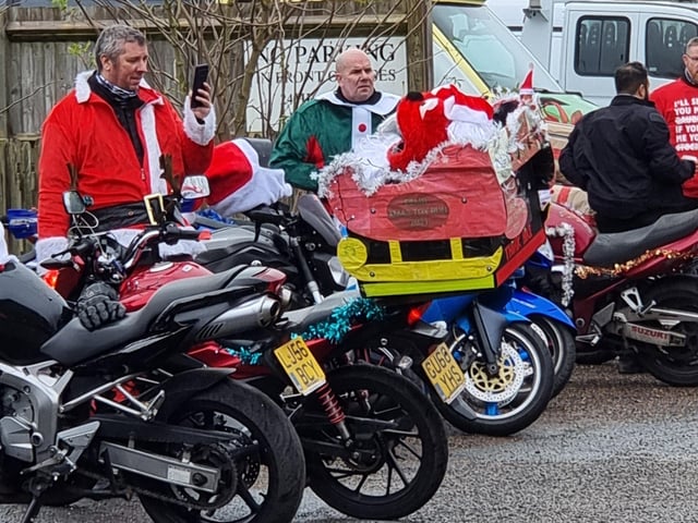 Eastbourne Motorcycle Rideouts' fourth annual Christmas toy run met at the Berwick Inn and raised £600 for charity. SUS-211215-095725001