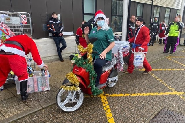 Eastbourne Motorcycle Rideouts' fourth annual Christmas toy run met at the Berwick Inn and raised £600 for charity. SUS-211215-095748001