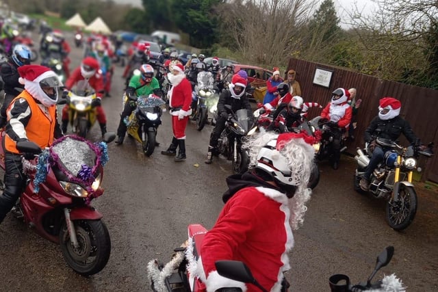 Eastbourne Motorcycle Rideouts' fourth annual Christmas toy run met at the Berwick Inn and raised £600 for charity. SUS-211215-095508001