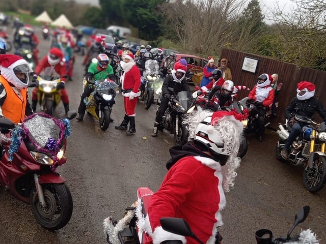 Eastbourne Motorcycle Rideouts' fourth annual Christmas toy run met at the Berwick Inn and raised £600 for charity. SUS-211215-095508001
