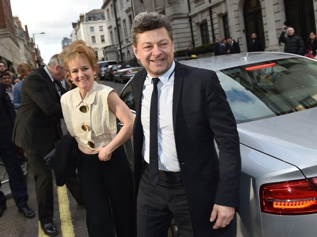 LONDON, ENGLAND - MARCH 20: Andy Serkis and Lorraine Ashbourne attend the Jameson Empire Awards 2016 at The Grosvenor House Hotel on March 20, 2016 in London, England. (Photo by Gareth Cattermole/Getty Images) 611777219