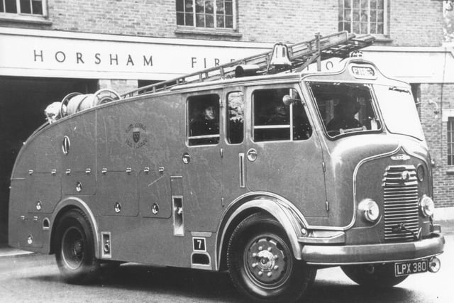 The new Fire Station in Horsham in the 1950s
