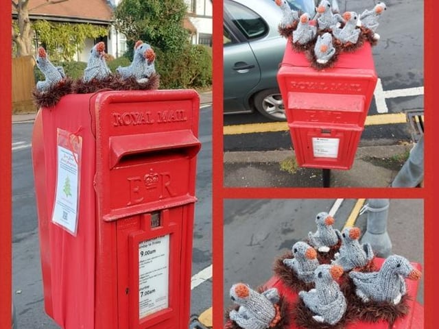 The Christmas selection of toppers - made from crochet and knitting- will be raising money for DENS