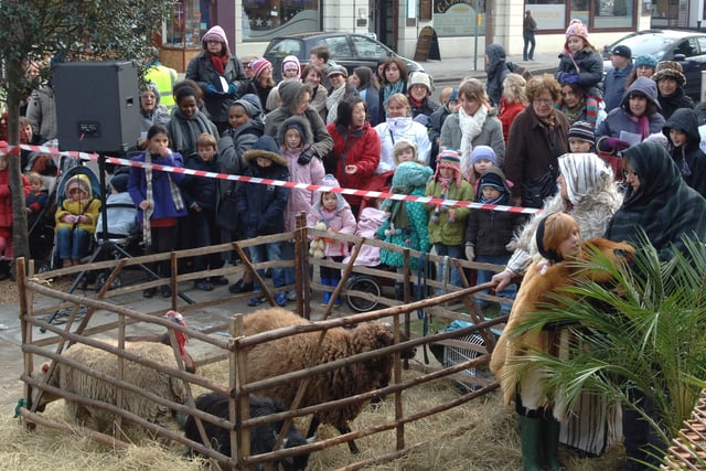 The live Nativity at Worthing Town Hall in December 2010. Picture: Gerald Thompson