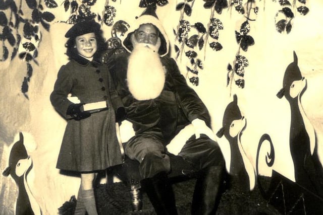 Santa at Bobby's department store in Terminus Road, in 1952